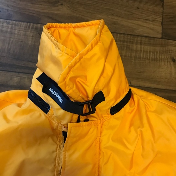 Mustang Survival Yellow Coat Jacket And Overalls Sz XL - Picture 5 of 16